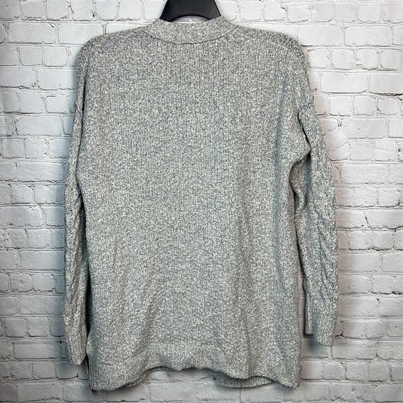 Style & Co Heather Gray Open Front Cardigan Size Medium - Picture 6 of 6